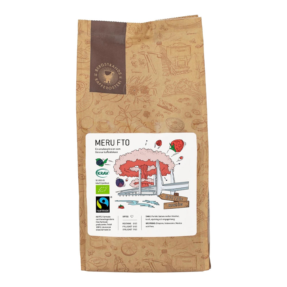 Meru FTO Hela kaffebönor 1 kg