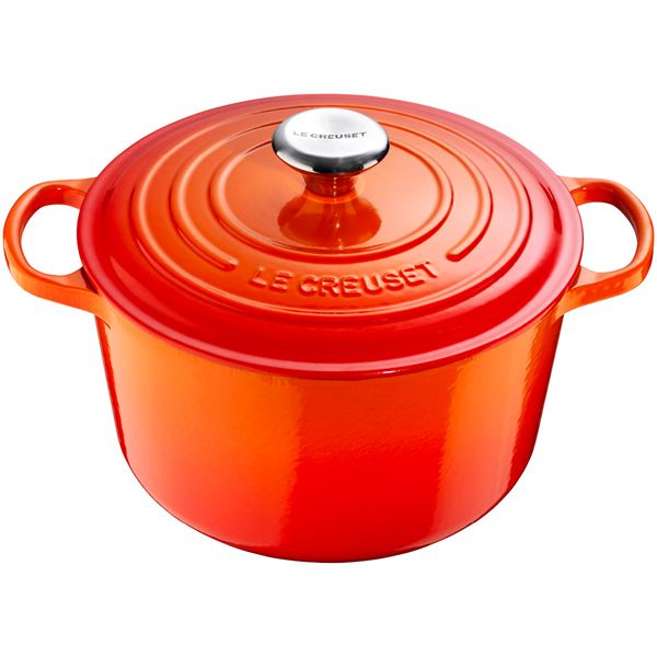 Signature Gjutjärnsgryta rund 26 cm 6,3 L Volcanic