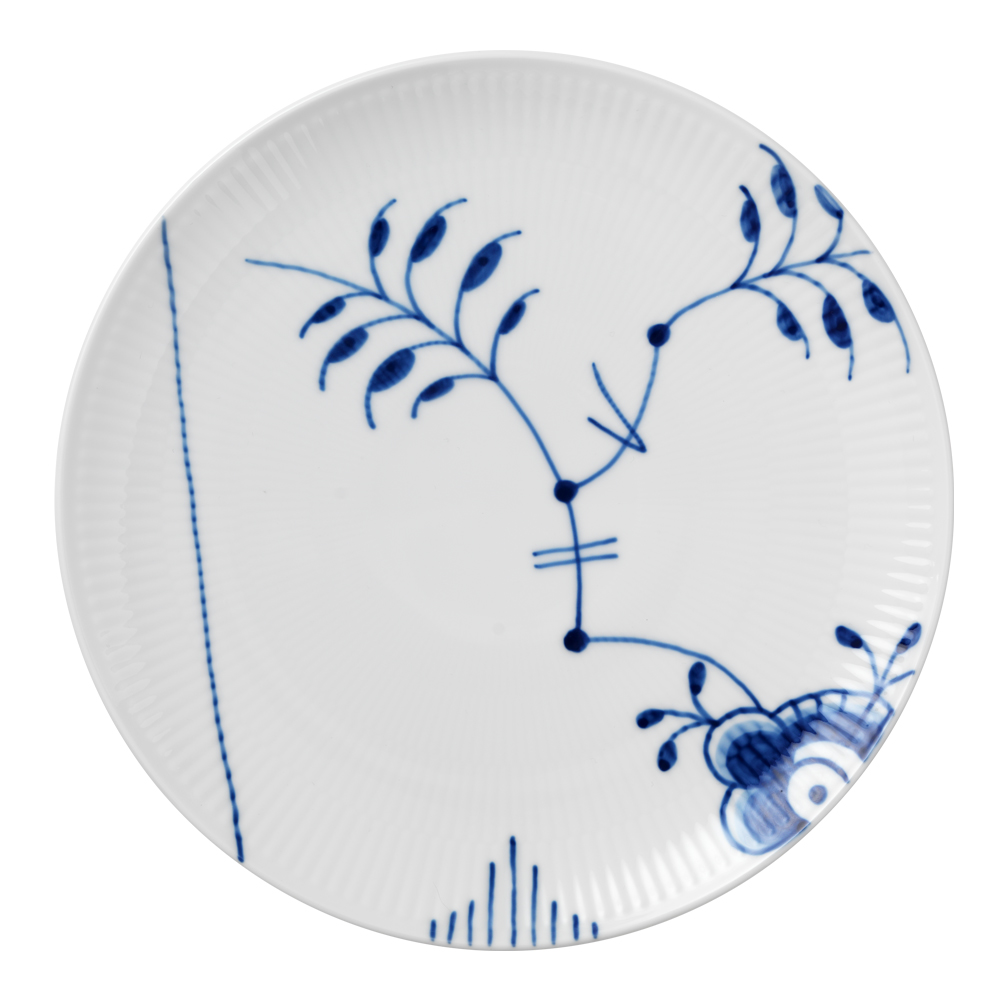 Blue Fluted Mega Tallrik coupe 23 cm