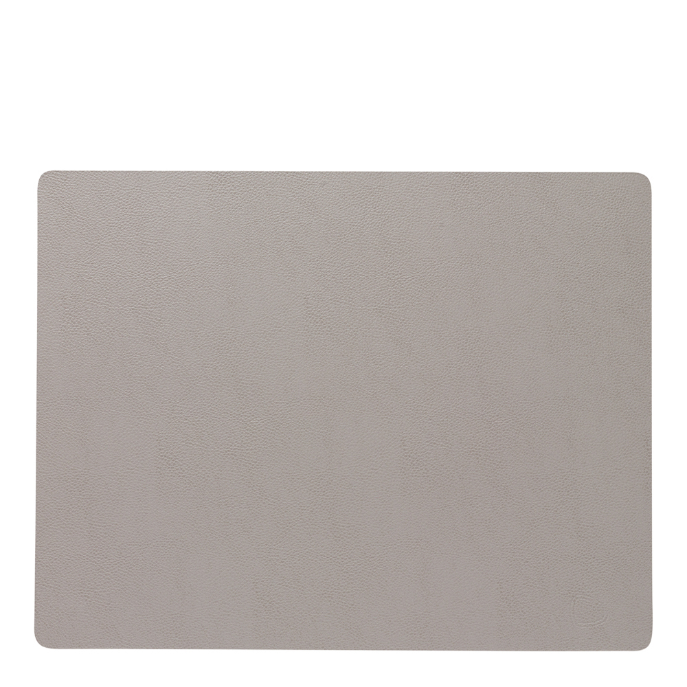 Leather Serene Square Bordstablett L 35x44 cm Ash