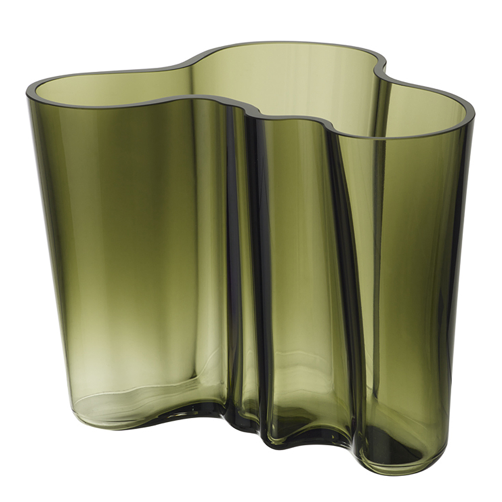 Alvar Aalto Collection Vas 16 cm Mossgrön