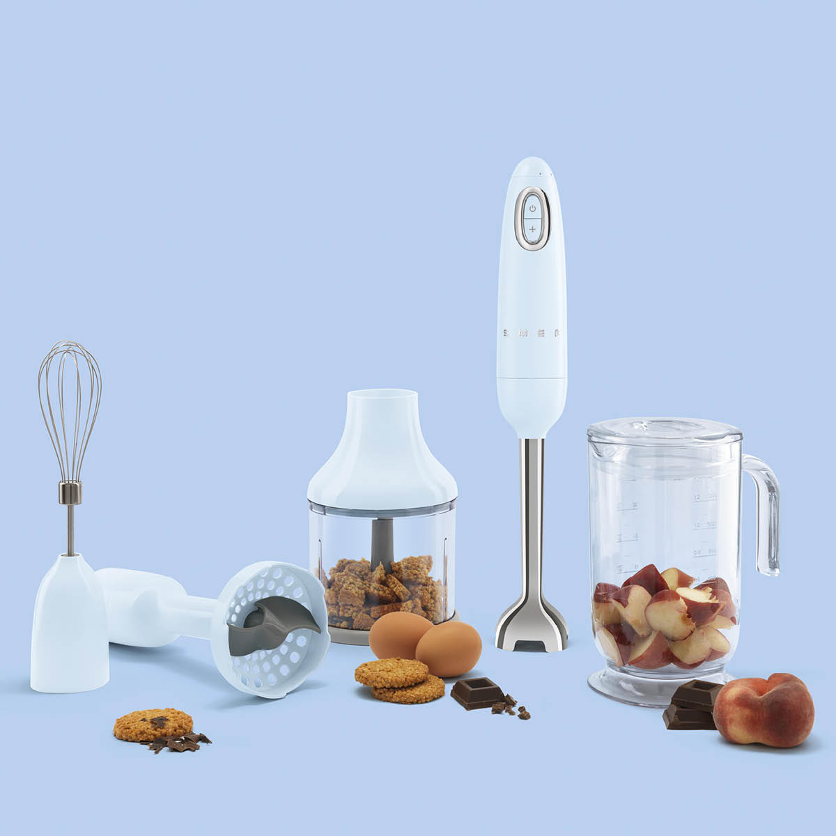 Smeg 50?s Style Stavmixer 700 watt Pastellblå