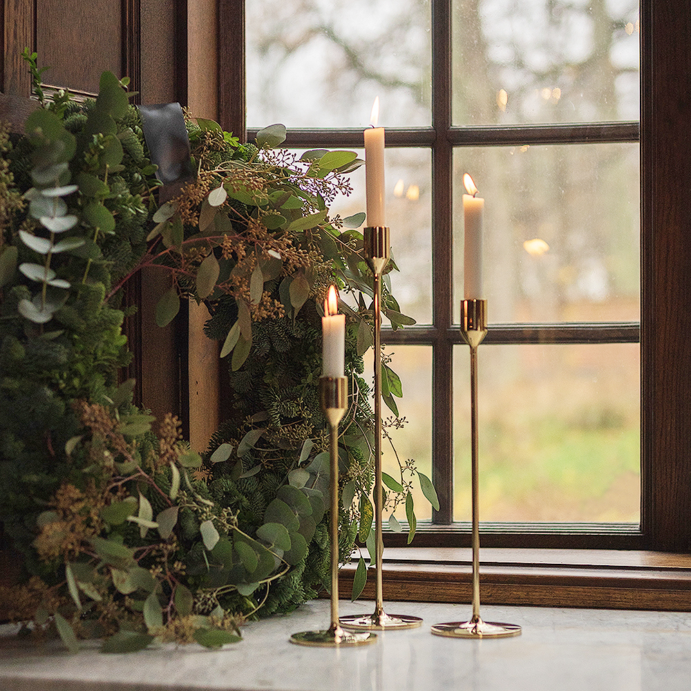 Nattlight Ljusstake 28 cm Mässing