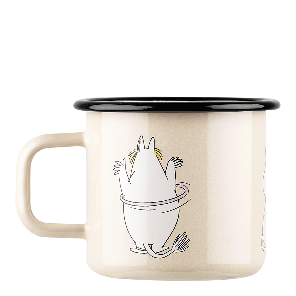 Mumin Emaljmugg Snorkfröken 37 cl Beige