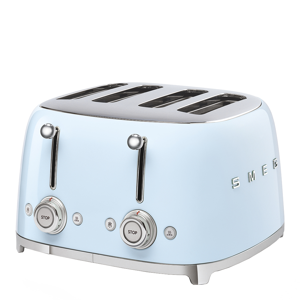 Smeg 50's style Brödrost 4 skivor kvadrat Blå