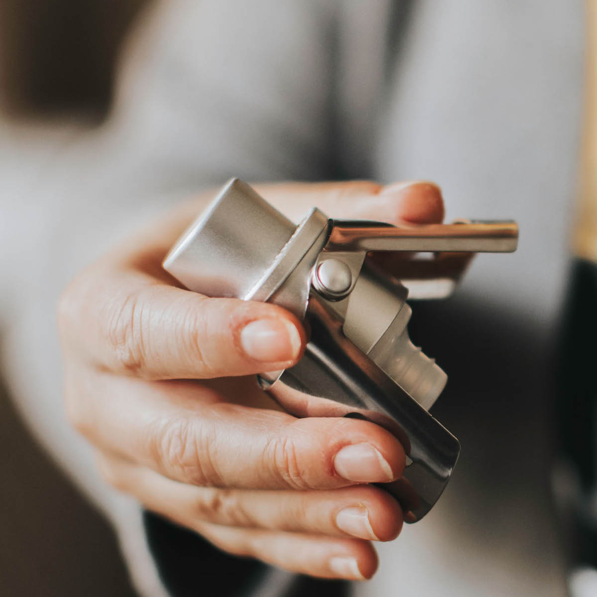 Champagneförslutare luftpump Silver