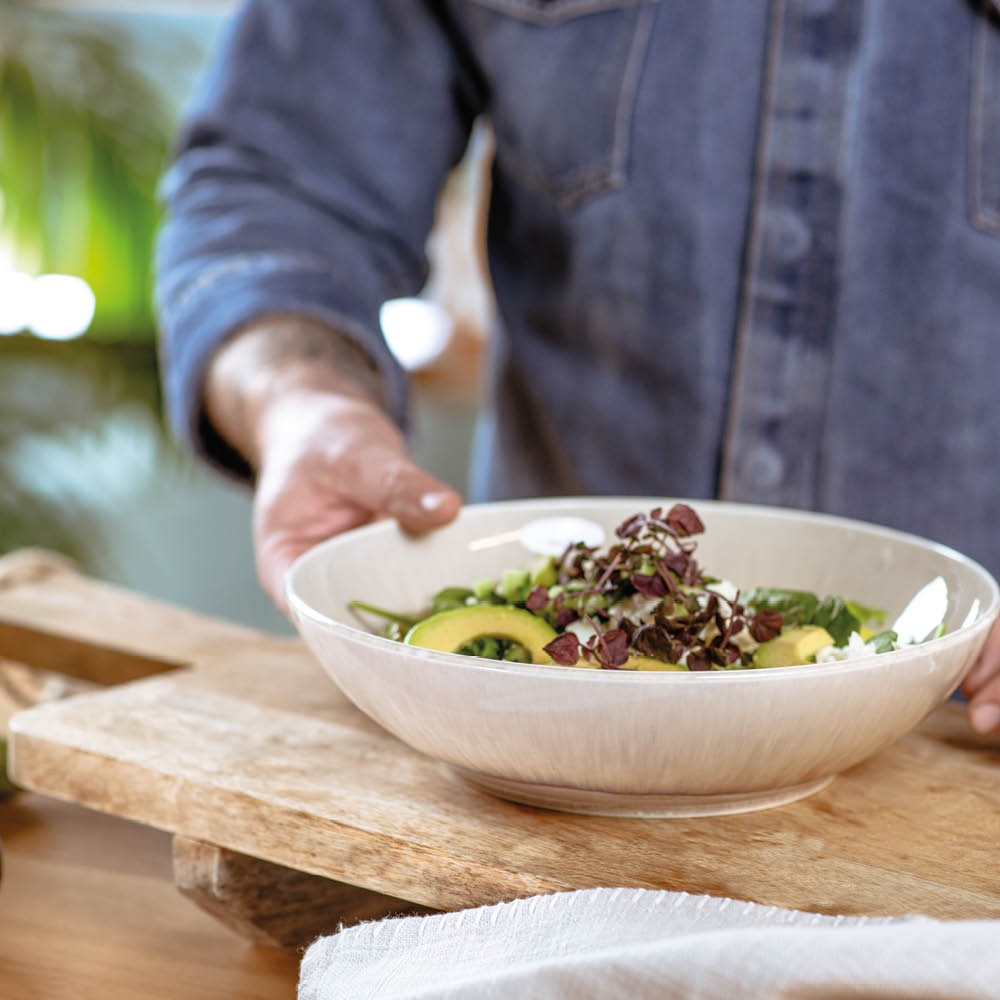 Perlemor Sand Skål 26 cm Beige