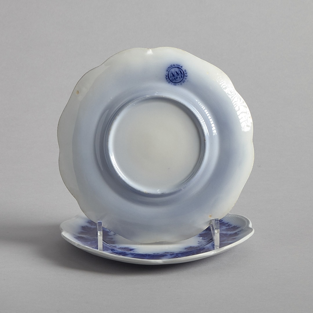 Blå Vinranka 2 st mindre assietter