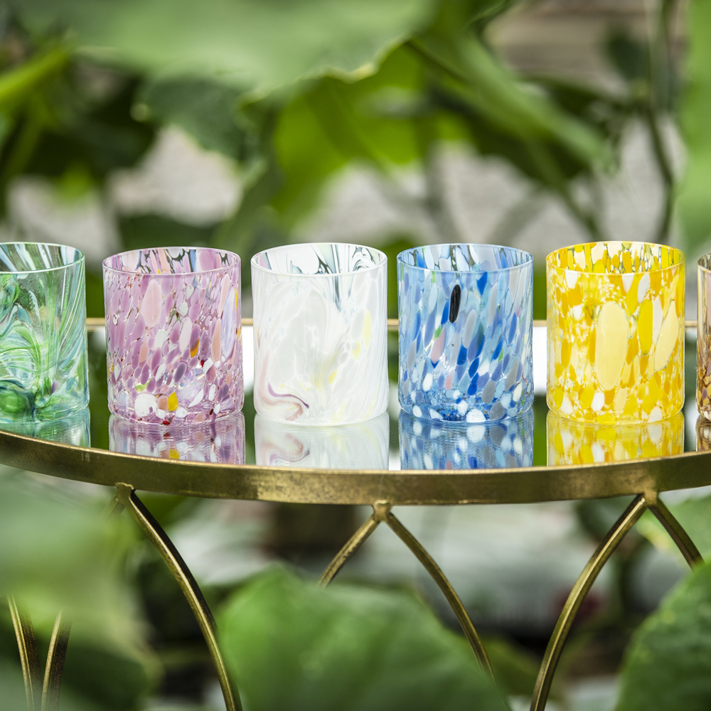 Swirl Ljuslykta 9 cm Gul