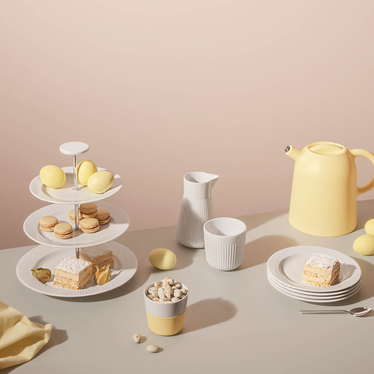 Eva Trio Legio Nova Våningsfat Vit