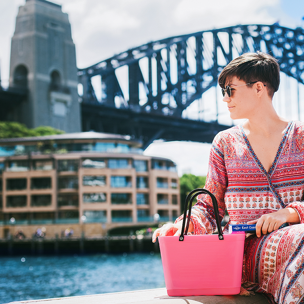 Väska Sockerrör Liten Tropikrosa