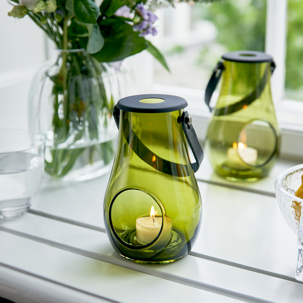 Design with light Lanterna 16,5 cm Olivgrön