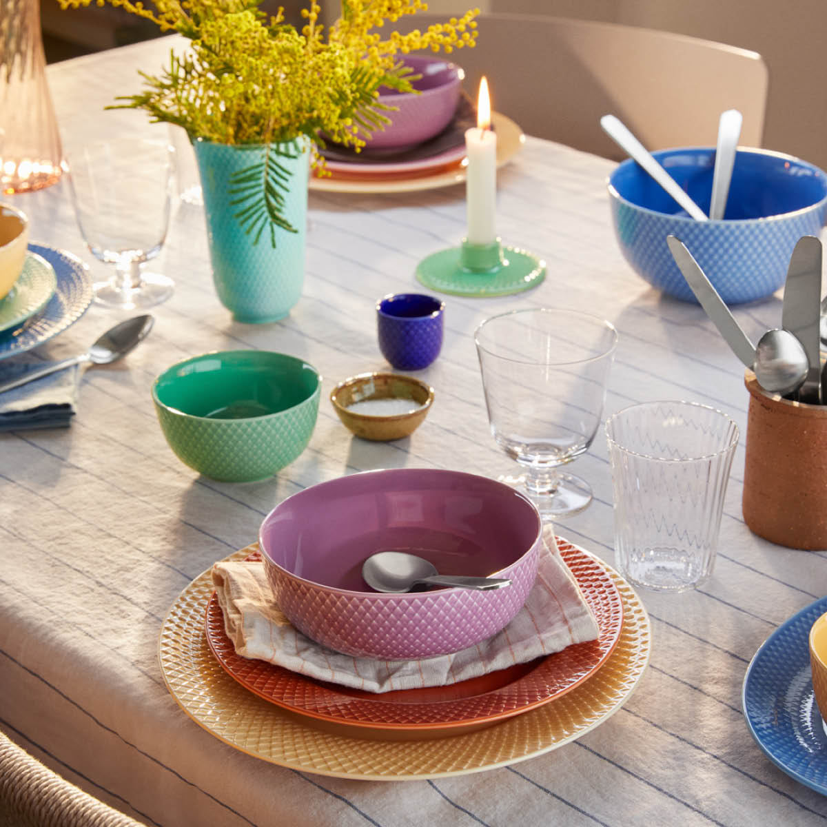 Rhombe Color Skål 11 cm Grön