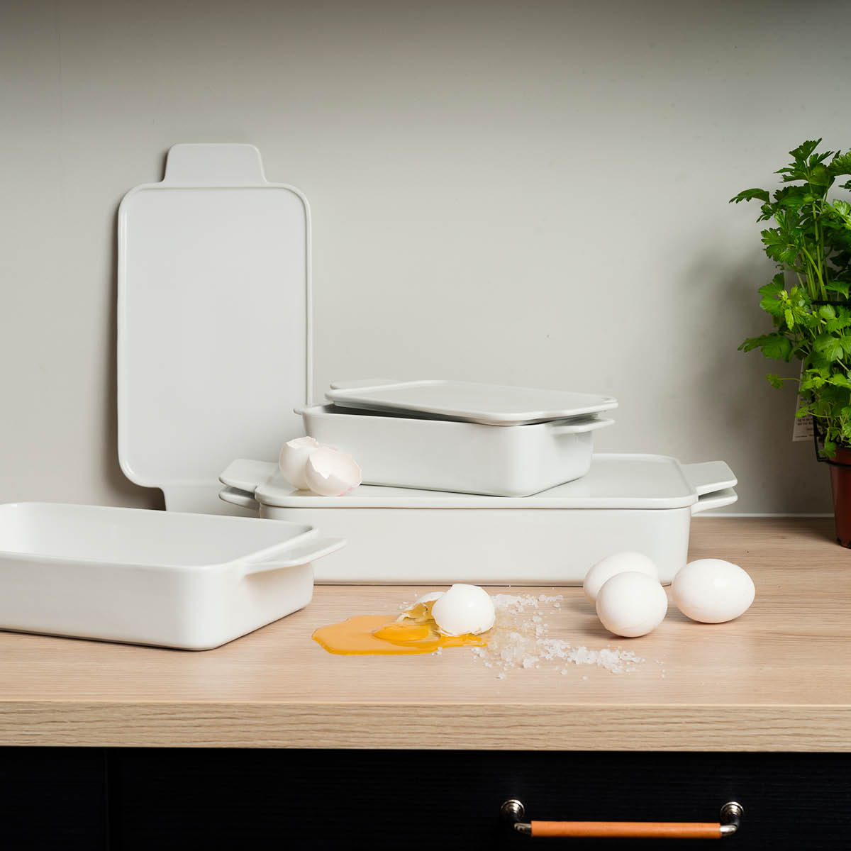 Daily Use Ugnsfast Form 2,8 l Vit