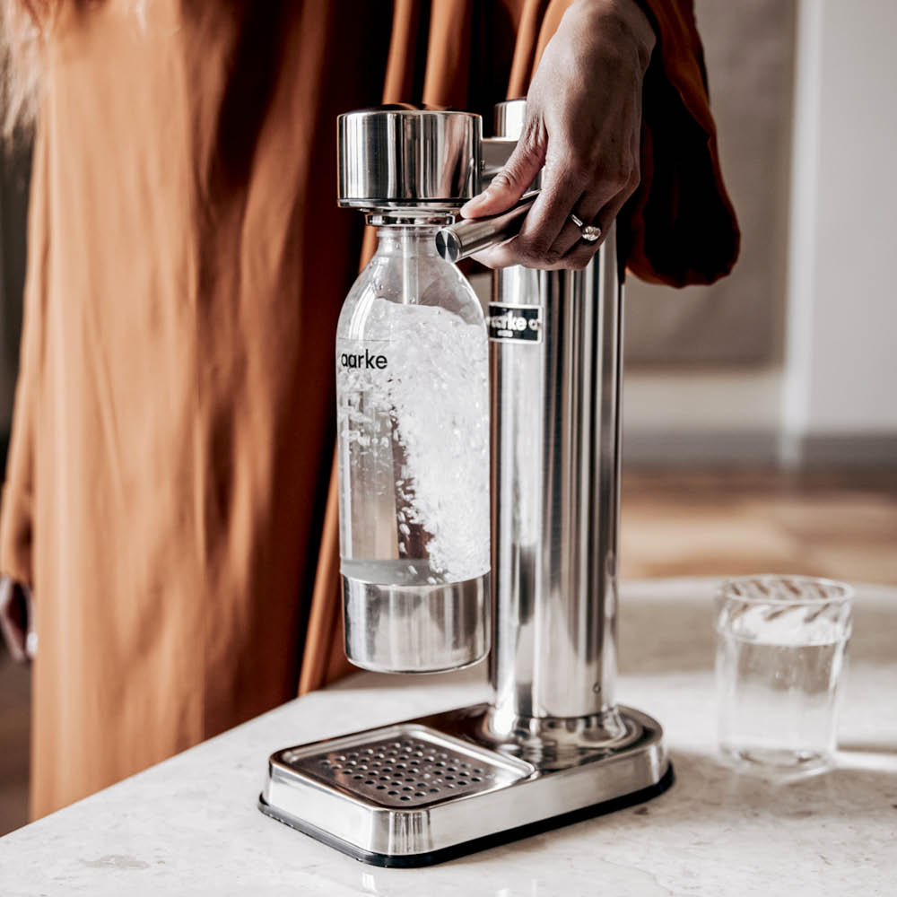 Aarke Carbonator 3 III INT Bundle C3 Kolsyremaskin Polerad Stål med PET-flaska