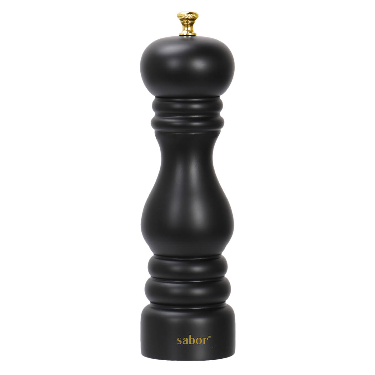 Saltkvarn 25 cm Svart/Mässing