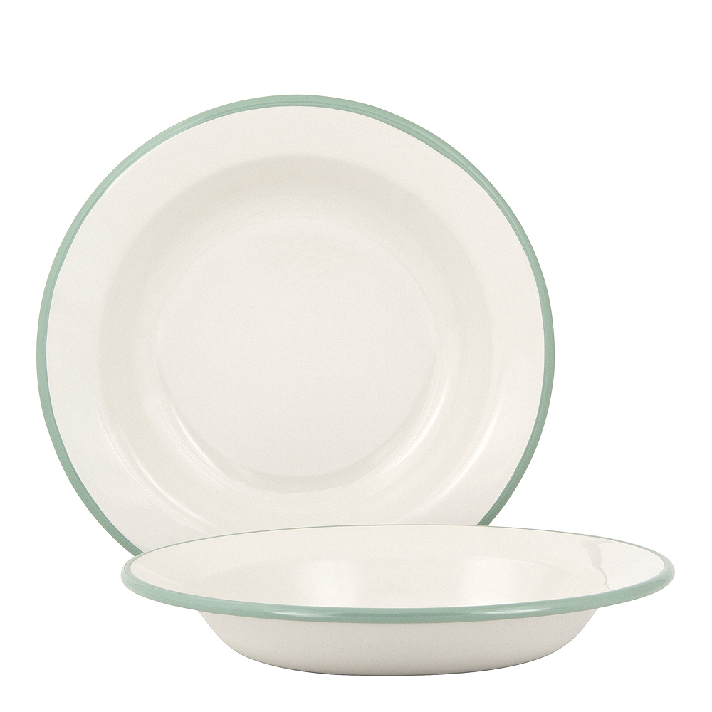 Tallrik djup 22 cm Kräm