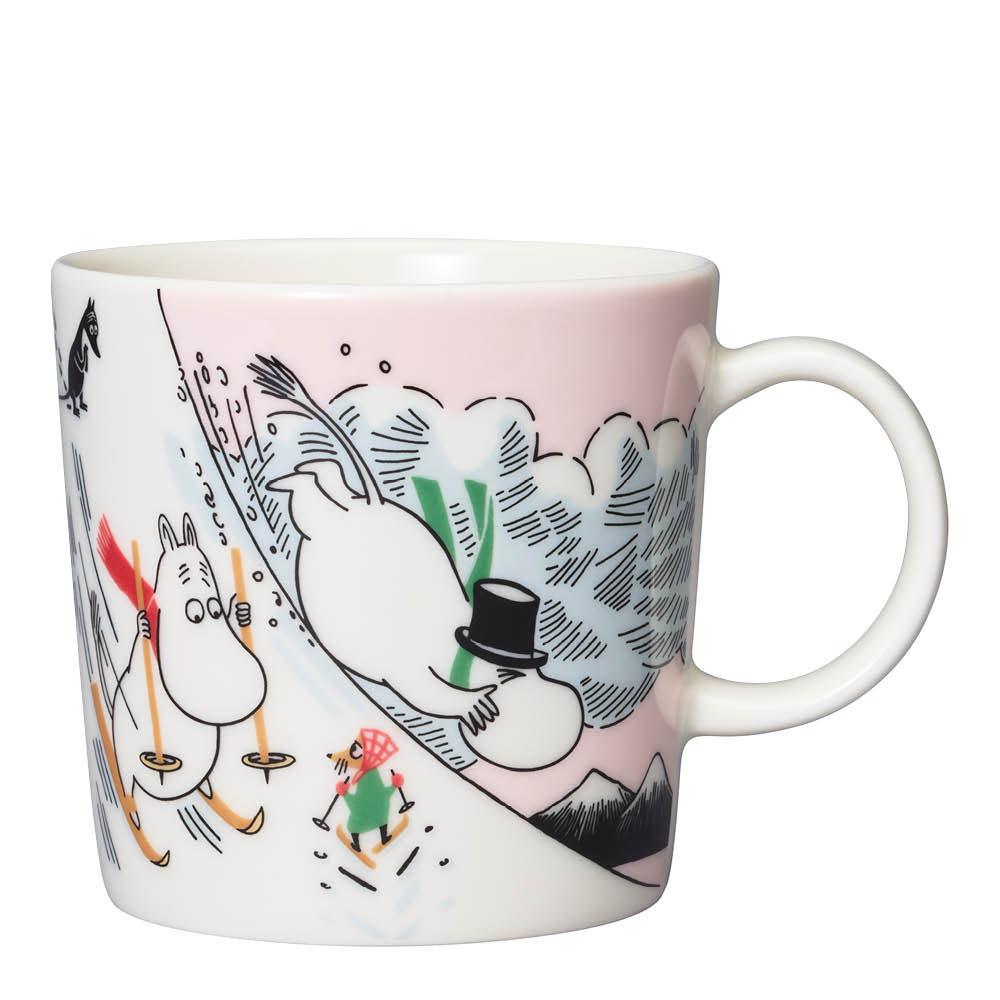 Muminmugg Åka Kana 30 cl Rosa