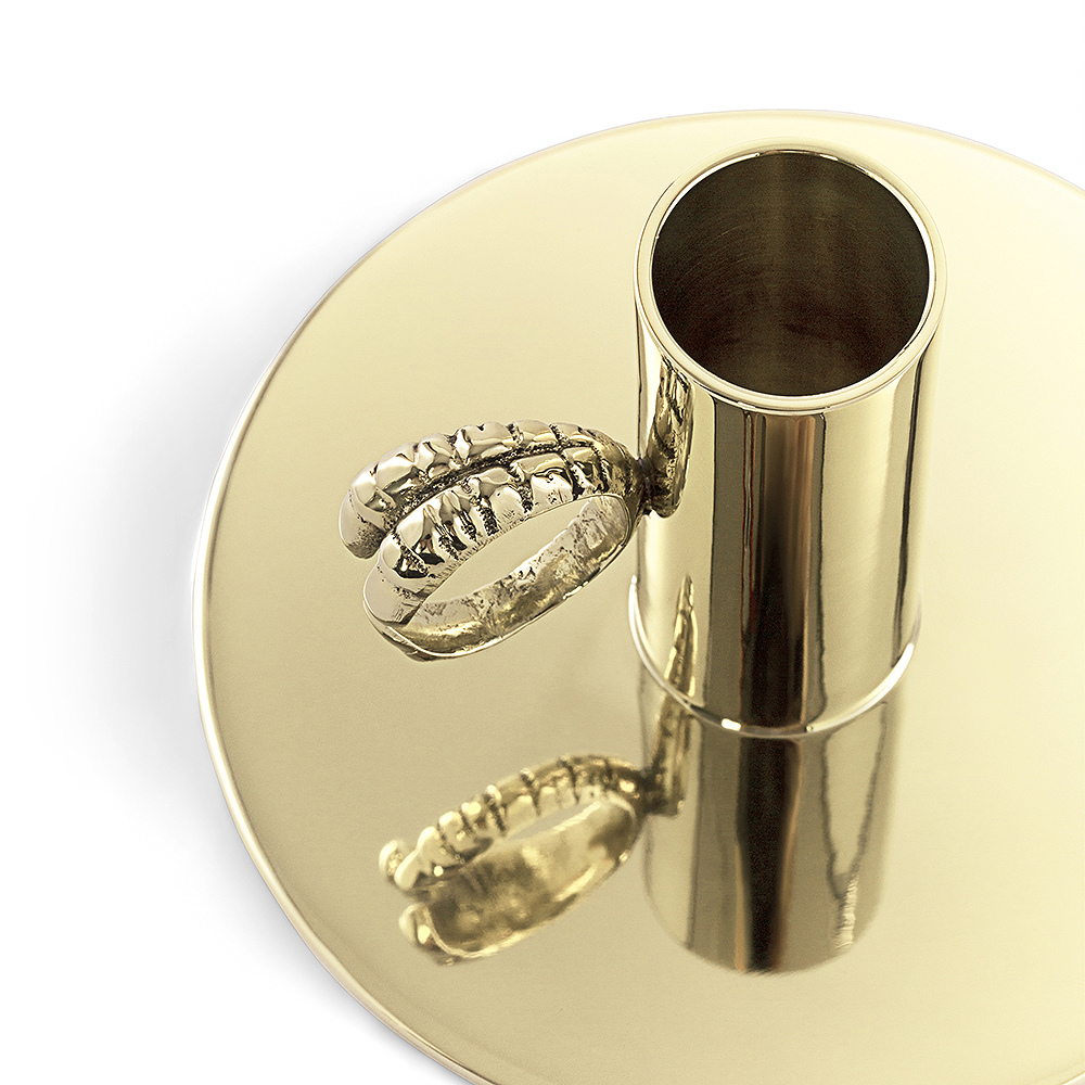 Claw Ljusstake ring 10,5 cm Mässing