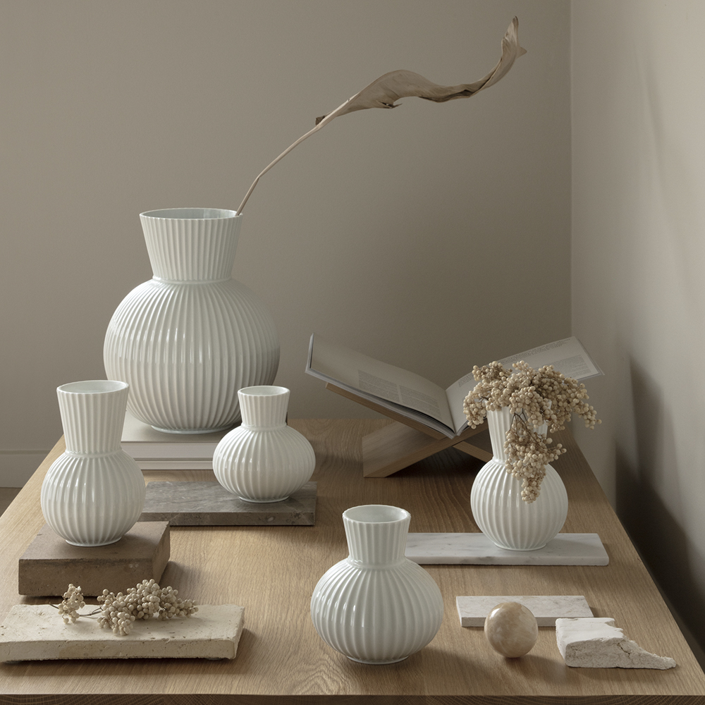 Lyngby Tura Vas 18 cm Vit