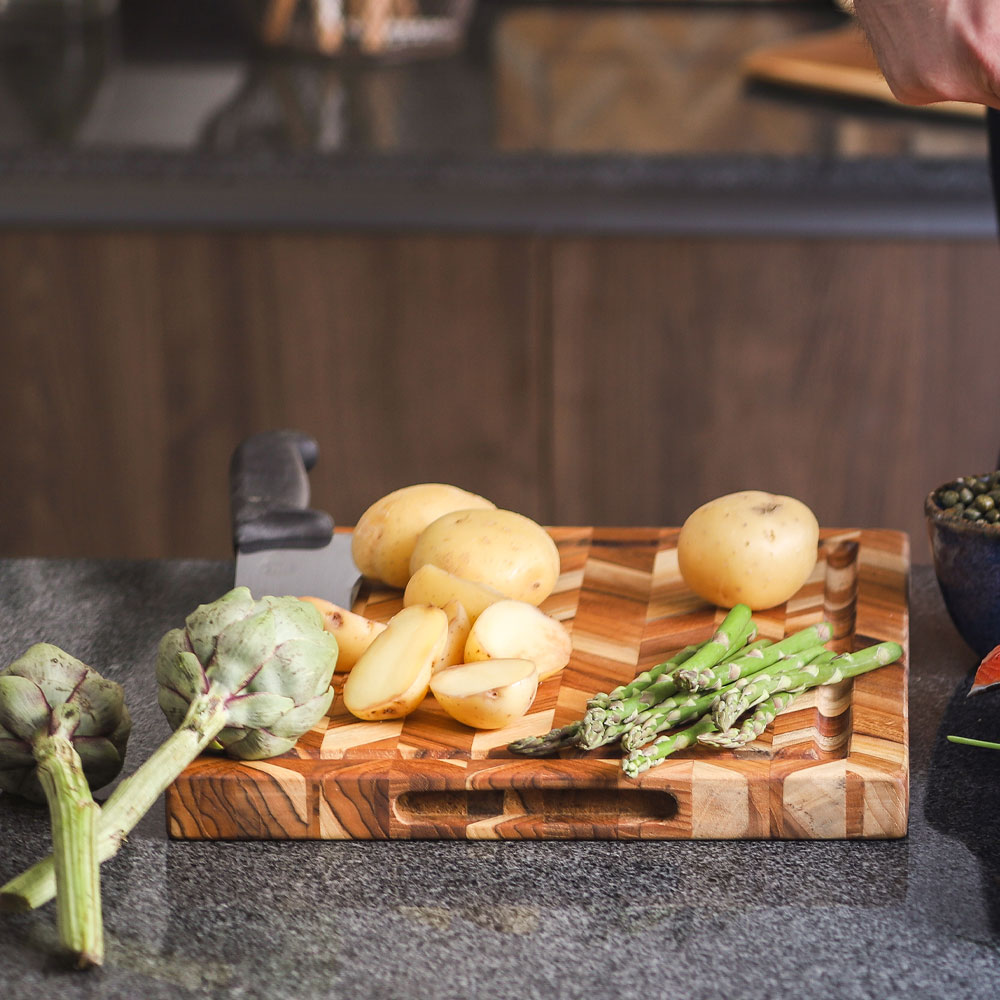 Skärbräda Fiskben 36x26 cm