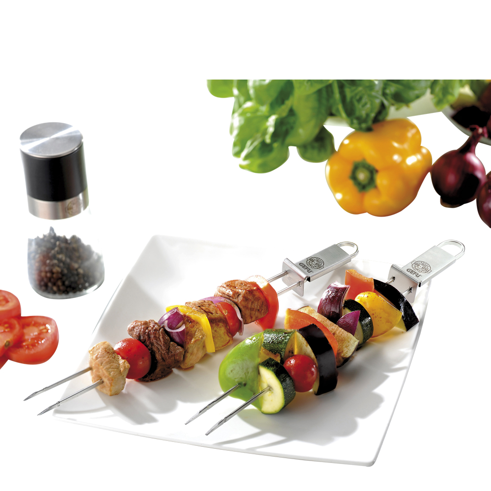 Grillspett dubbel 2-pack