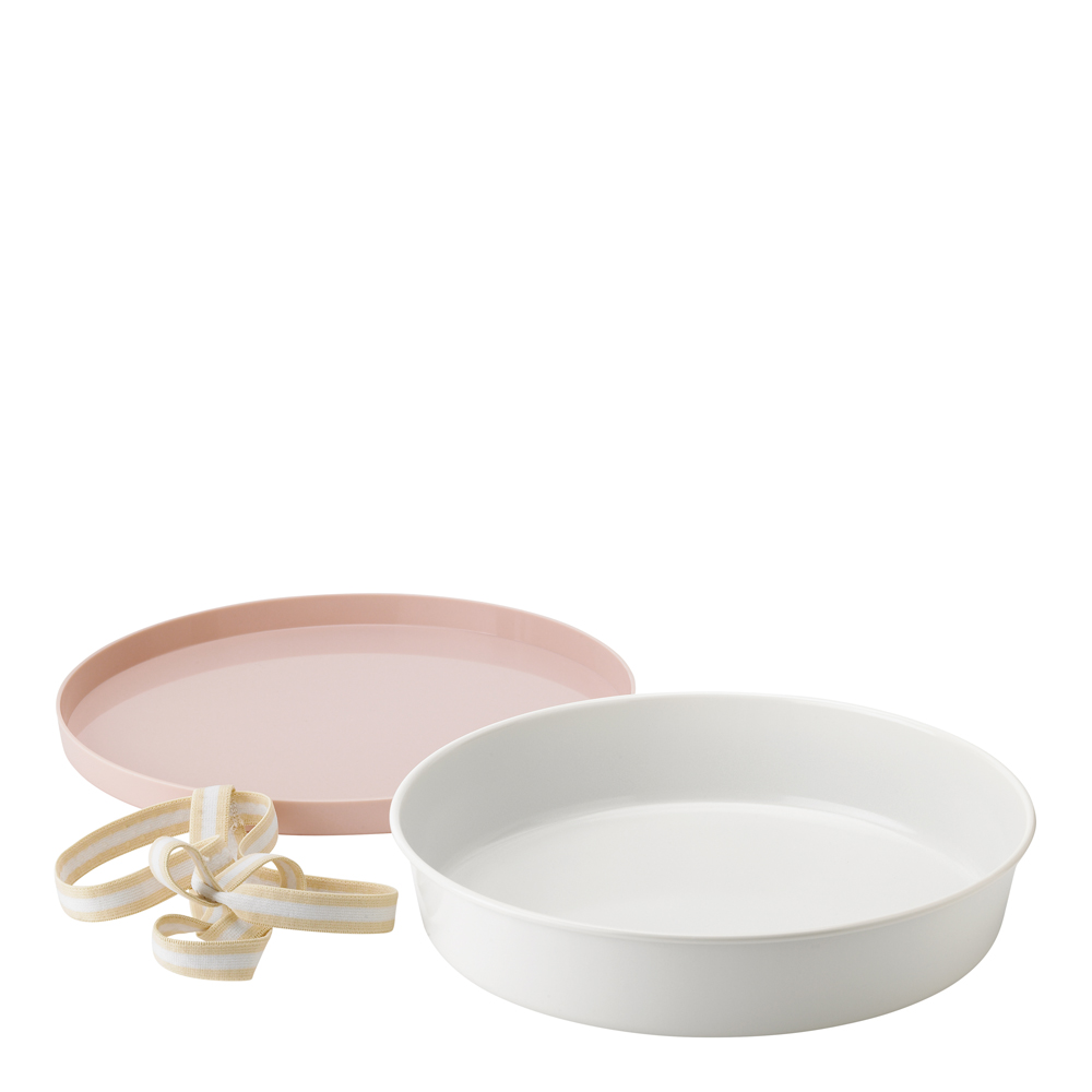 Picnic Bakform med Lock 25 cm Blossom/Vit