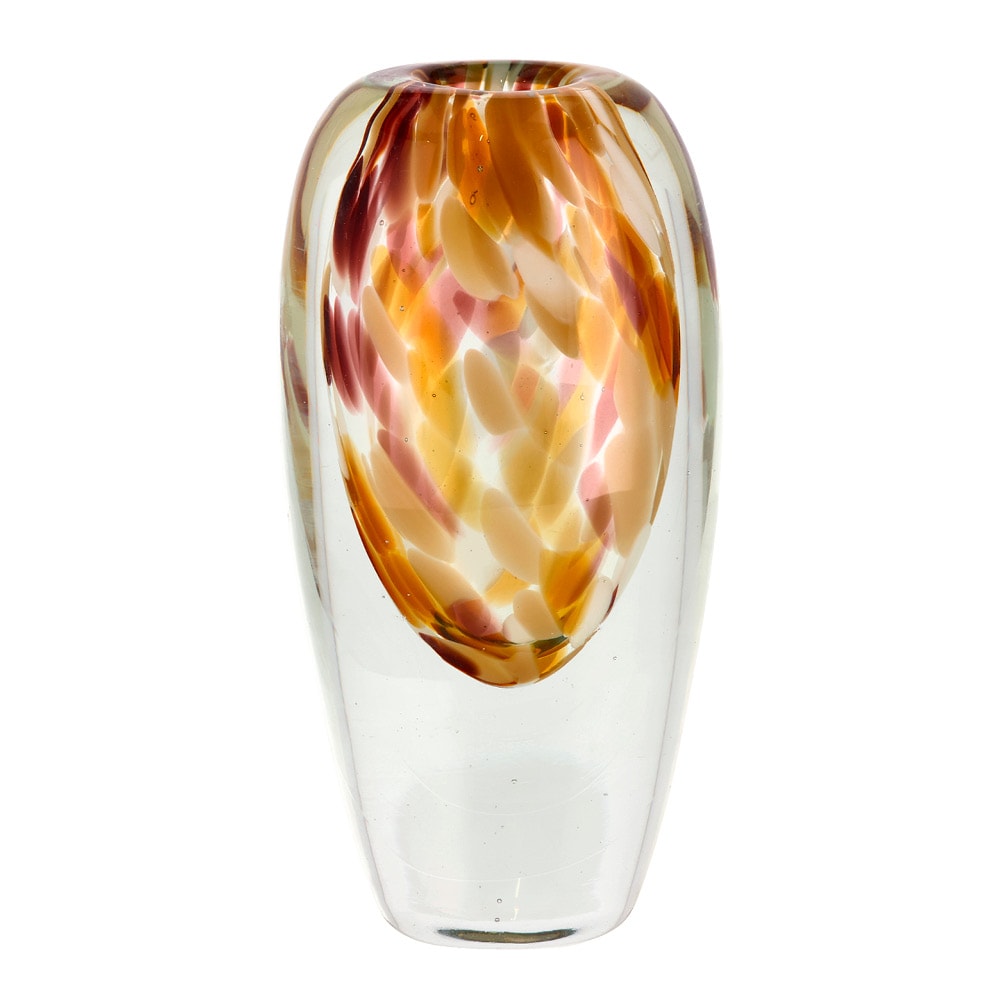 Otea Vas 21 cm Rosa/Ljusgul/Brun