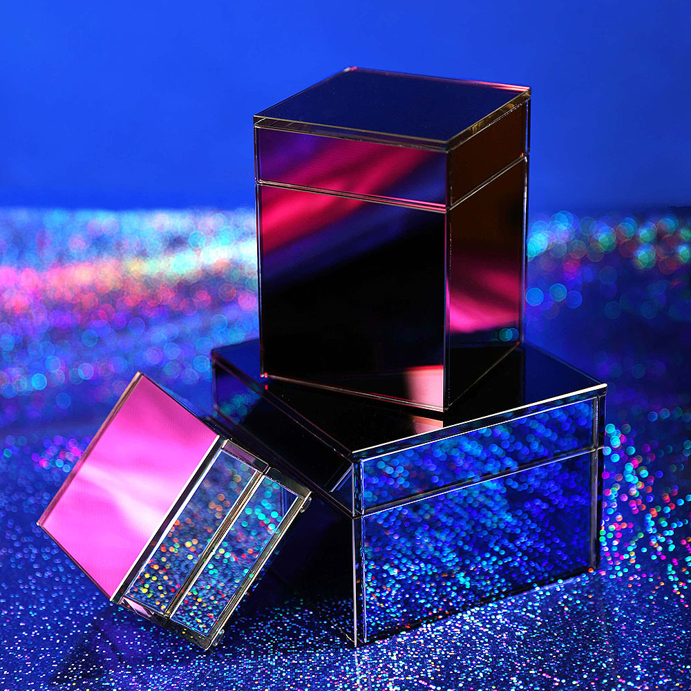 Mirror Ask 13x9,5 cm Blå