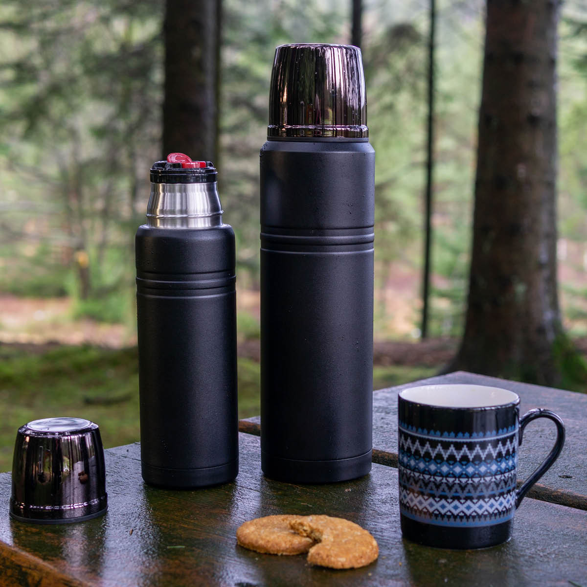 Outdoor Termos 1 L Svart/Gunmetal