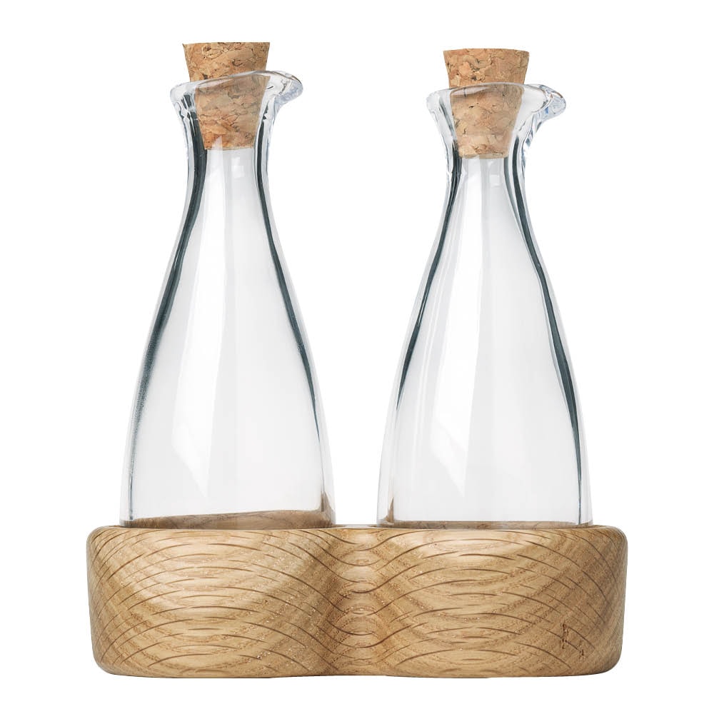 Menageri Olje- Och Vinägerflaska 15 cm Ek