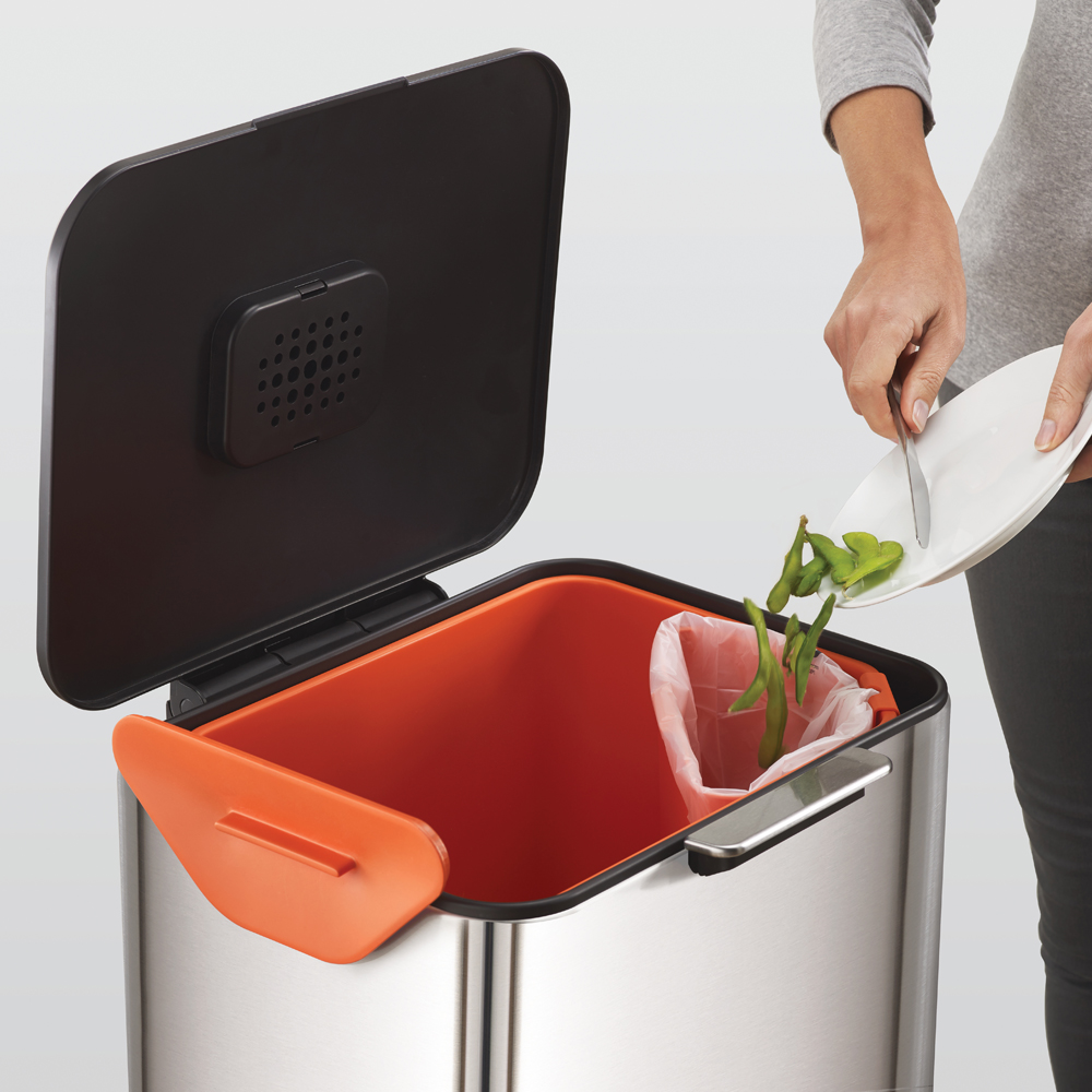 Totem Avfallsbeh&aring;llare 60 L Borstad St&aring;l