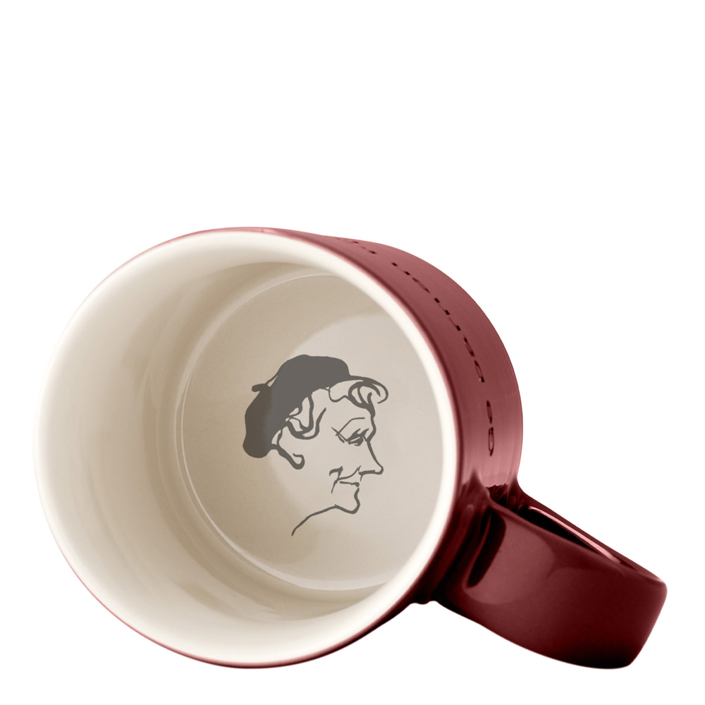 Astrid Lindgren Mugg Ja, jag tror att livets innersta�?Röd