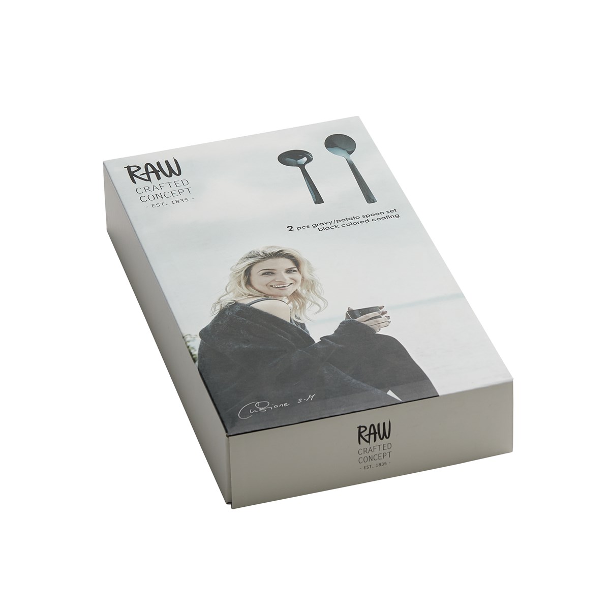 Raw Sås/potatisked 2 delar Matt svart