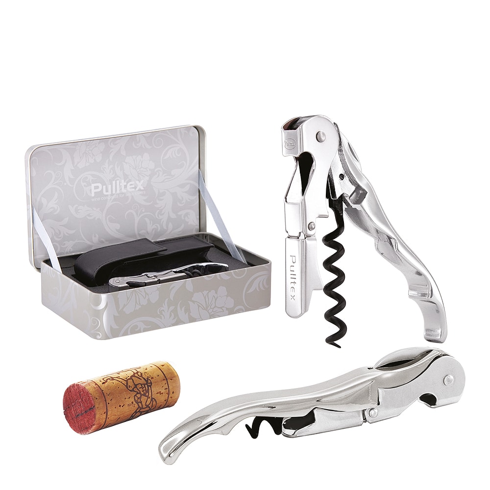 Pulltaps Classic Vinöppnare med hölster Rostfri