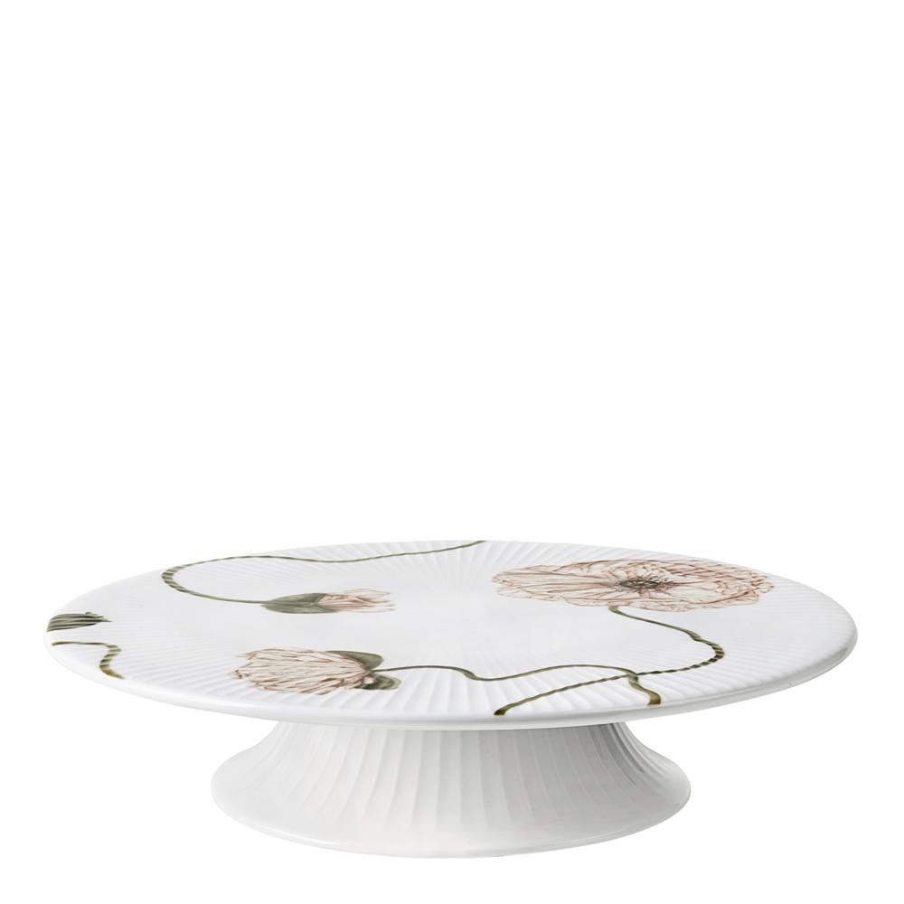 Hammersh?i Poppy Tårtfat 30 cm Vit