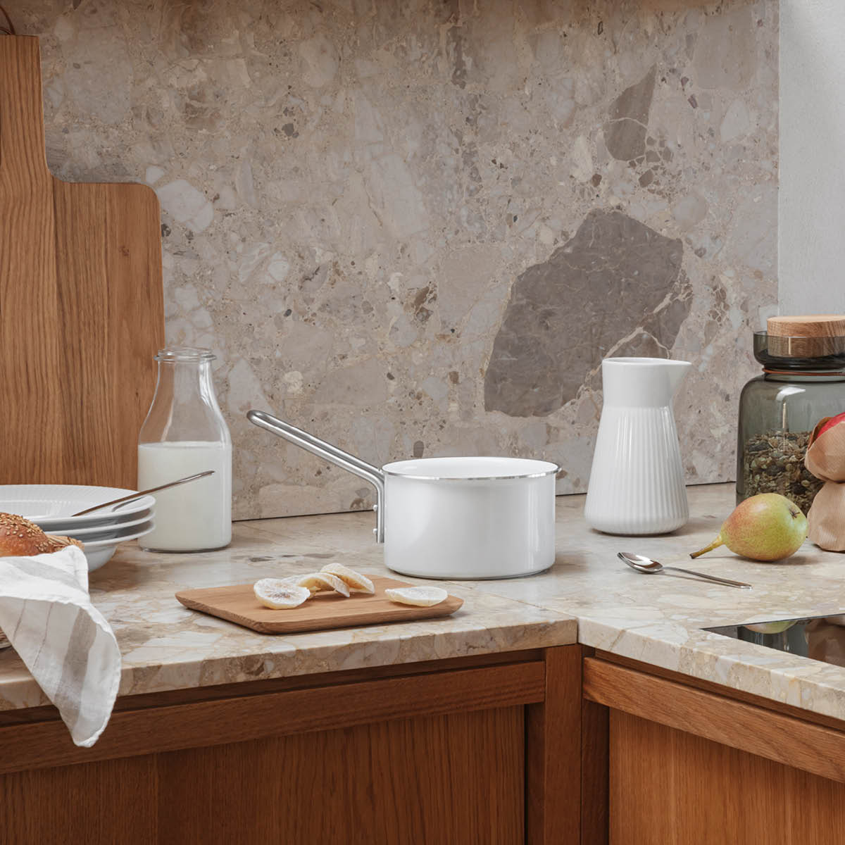 White Line Kastrull 1,1 L Vit