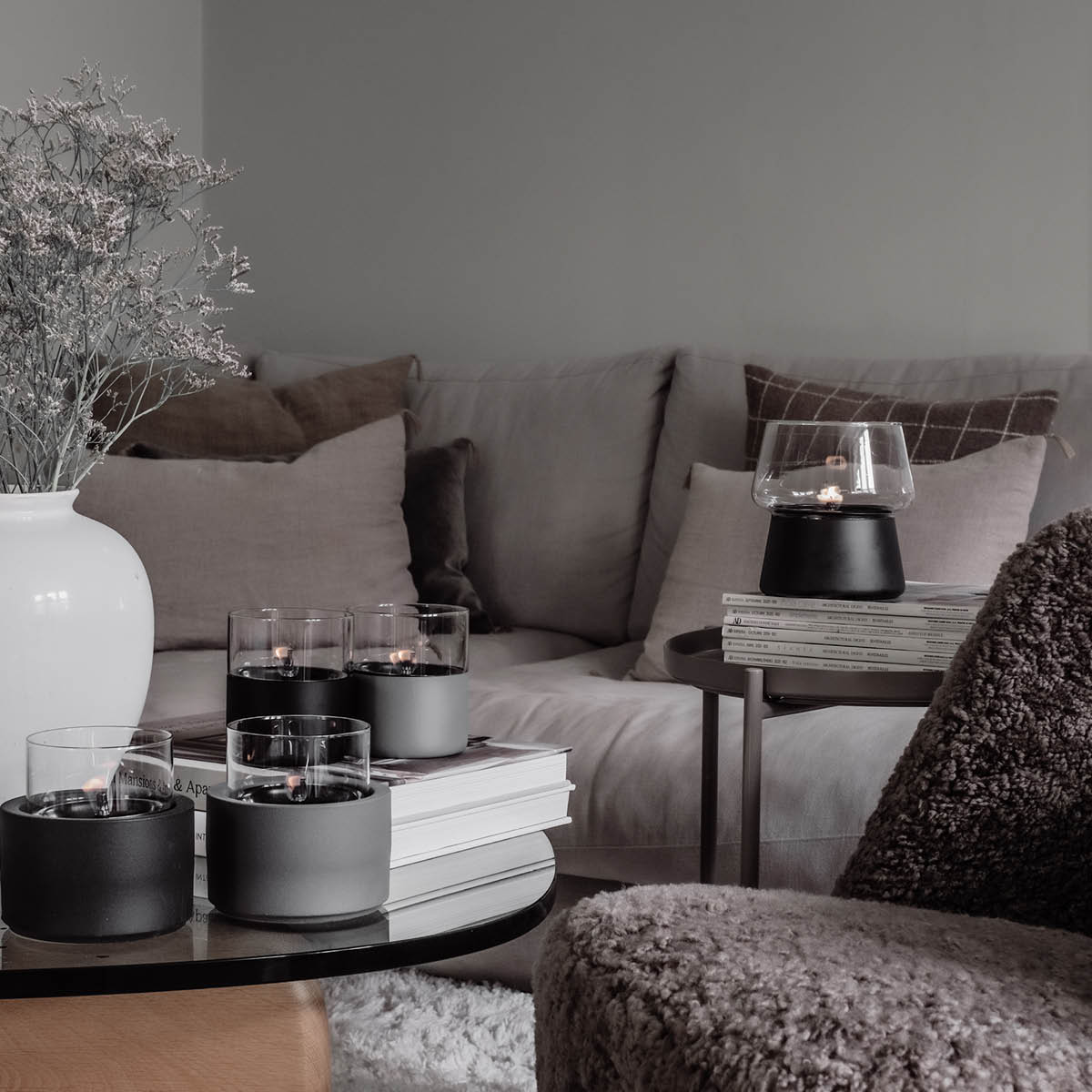 Lilly Lykta 12,4 cm Svart