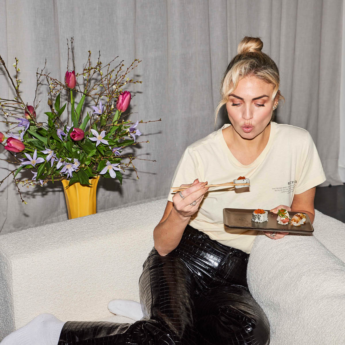 Raw Tallrik rektangulär 23,5x15 cm Brun Metallic