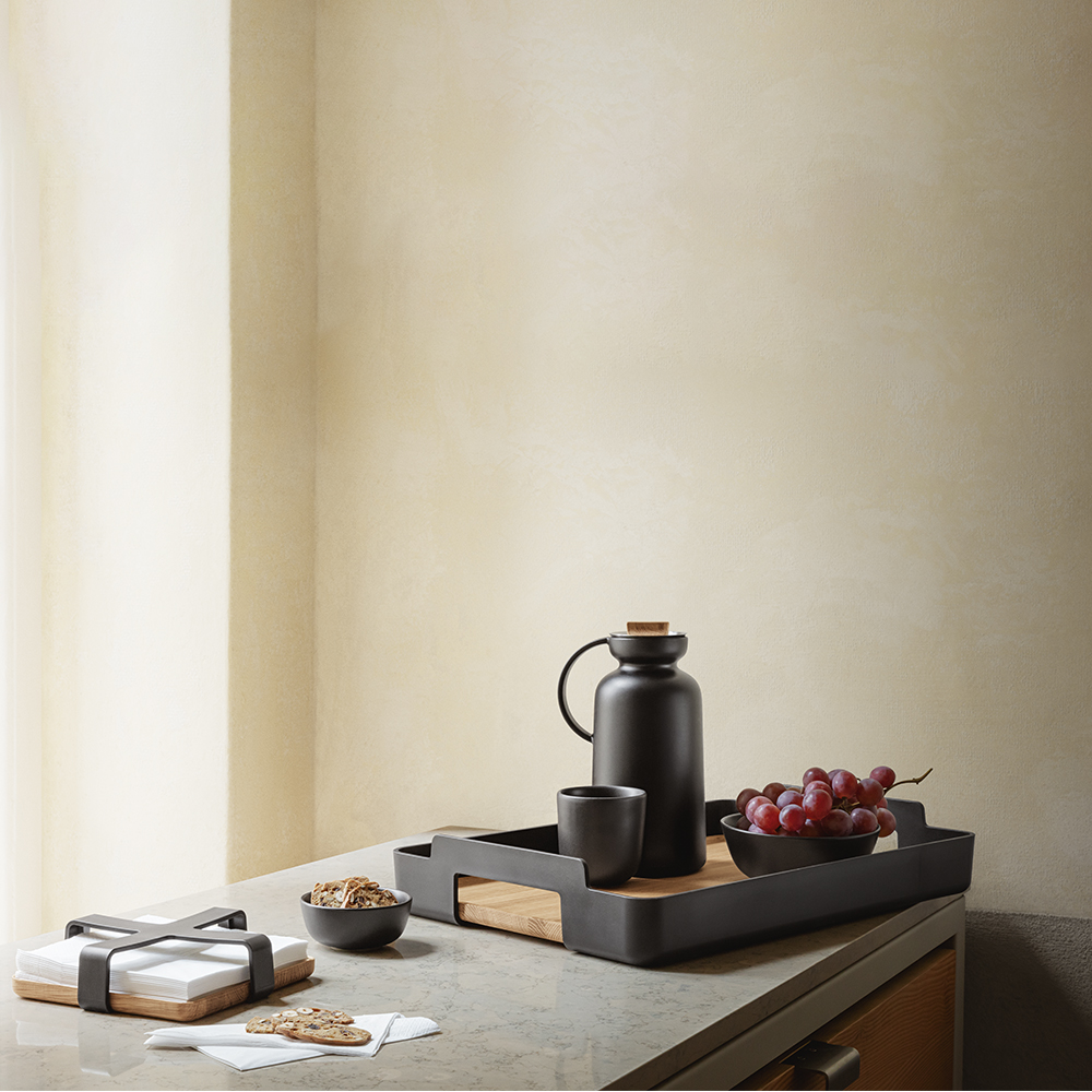 Nordic Kitchen Servetthållare 19x19 cm Svart/Ek