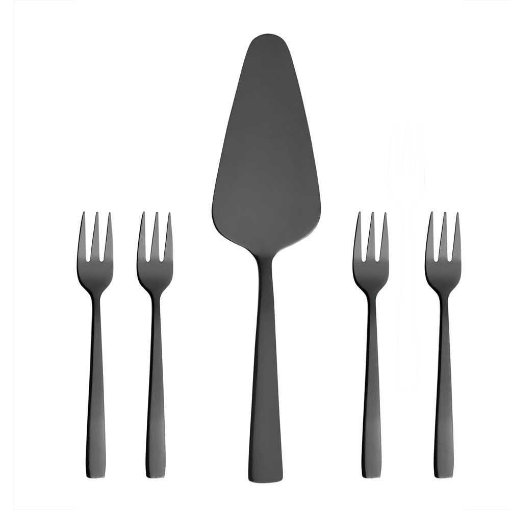 Raw Serveringsset 5 delar Svart