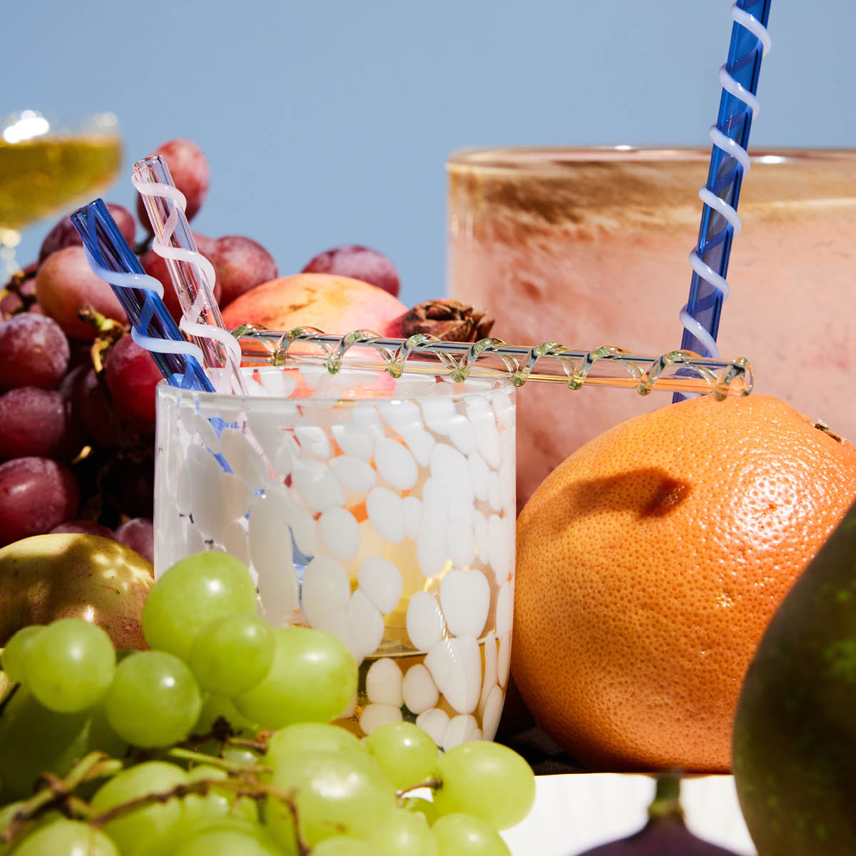 Messy Glas 30 cl Klar/Vit