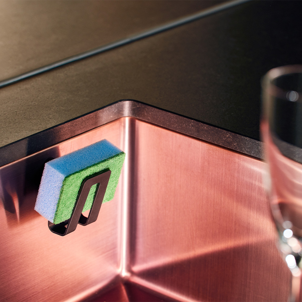 Happy Magnetisk Svamphållare Svart