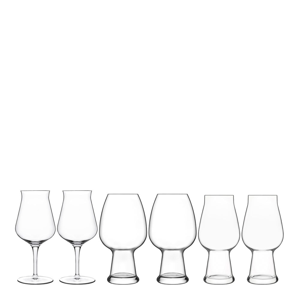 Birrateque Ölglas-set Ale, Vete, Allround 3x2 pack Klar