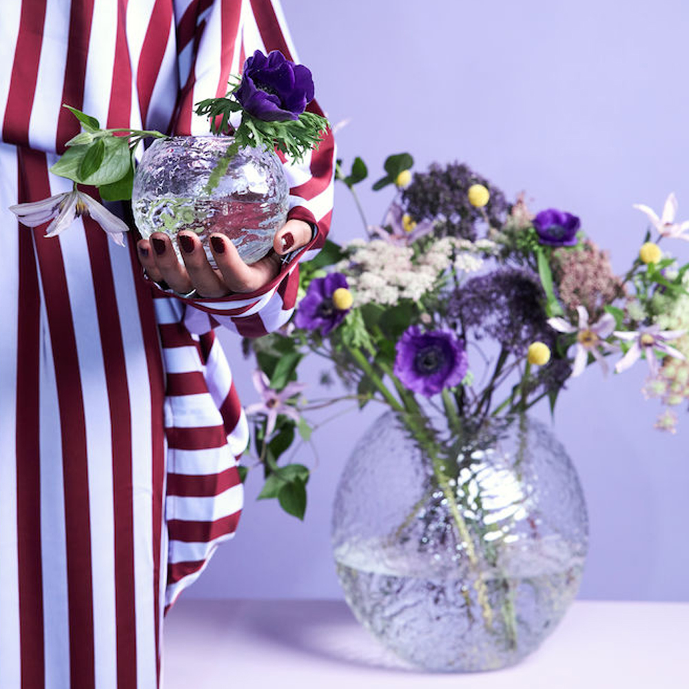 Babbly Vas Rund L 27 cm Klar