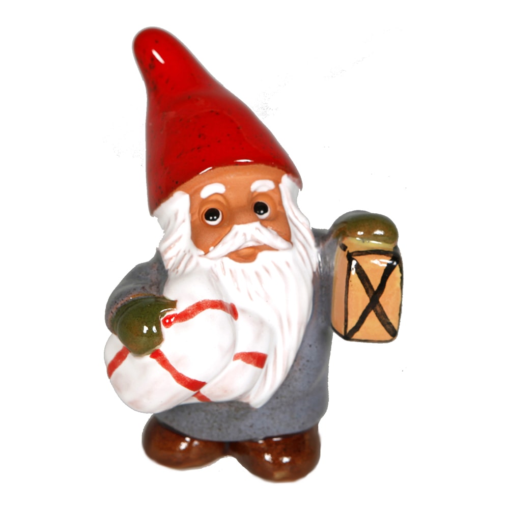 Minitomte med lykta 9 cm