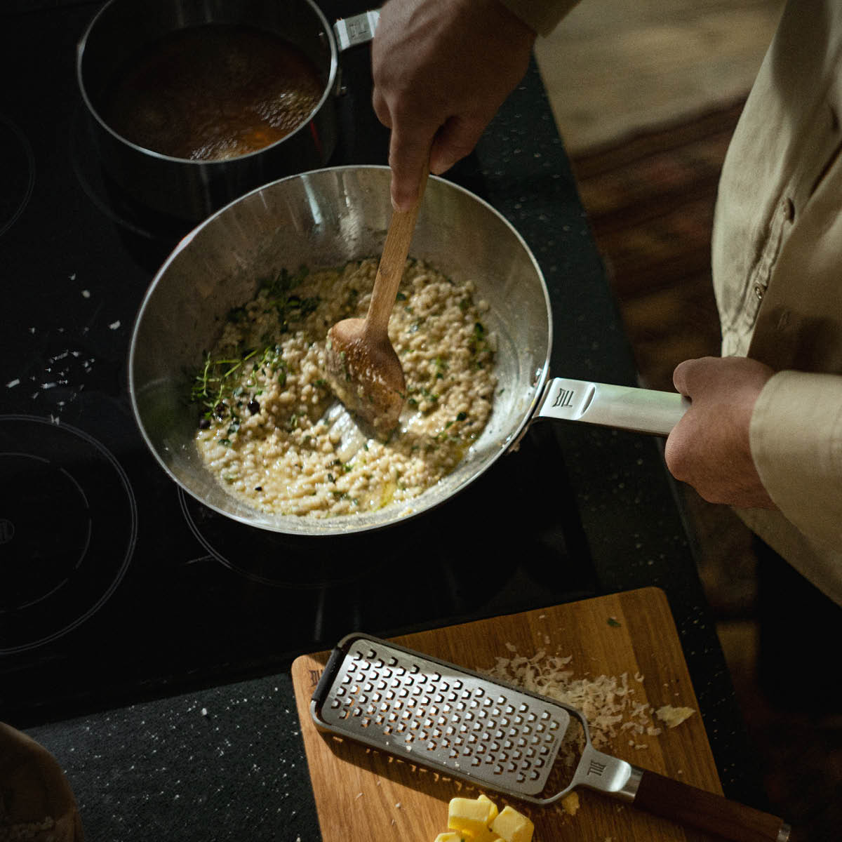 Norden Steel Wok 28 cm obelagt rostfritt stål
