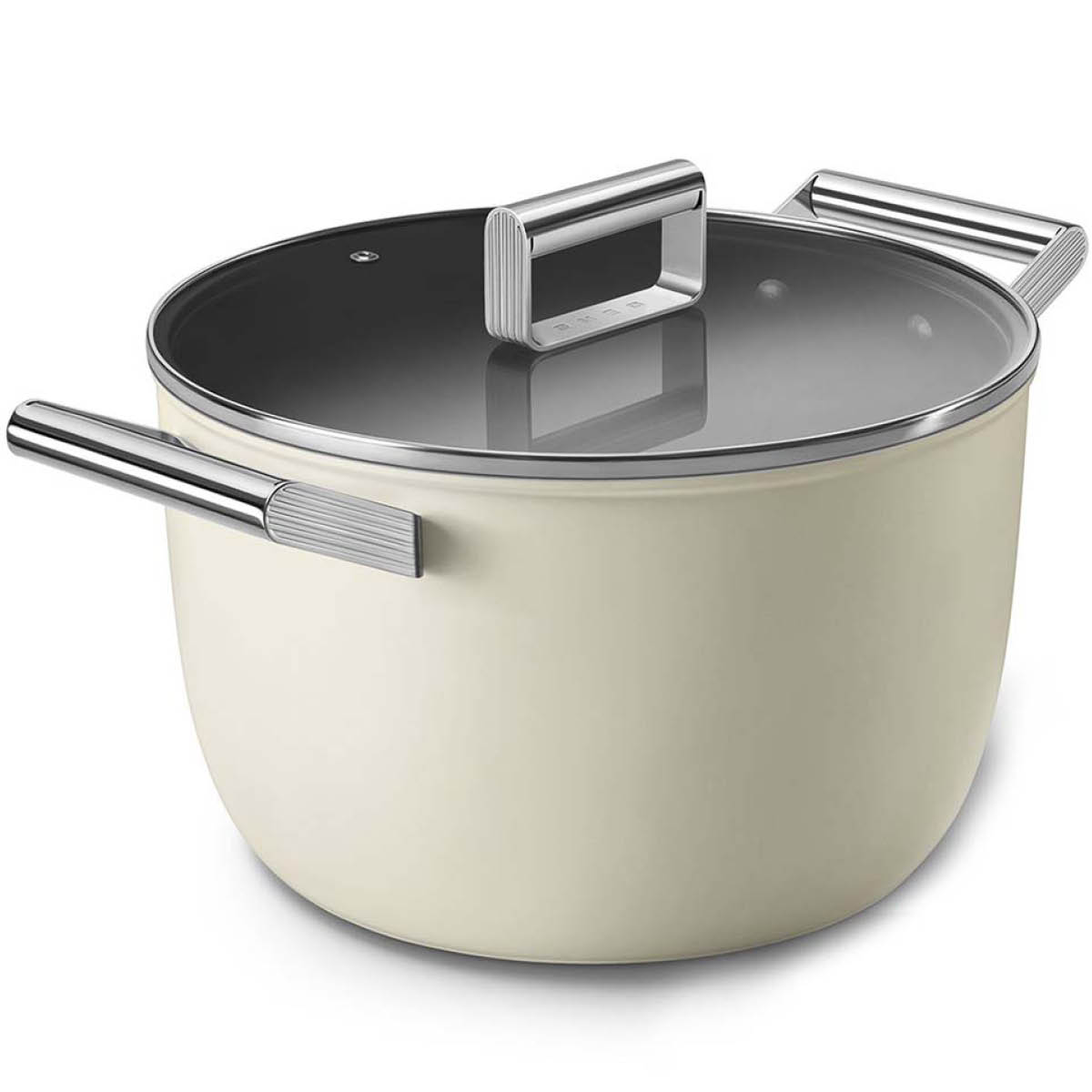 Smeg 50's Style Kastrull Lock 26 cm Creme