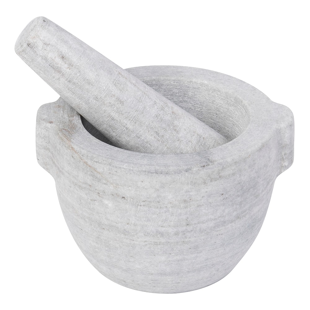 Mortel Marmor 14 cm Ljusgrå