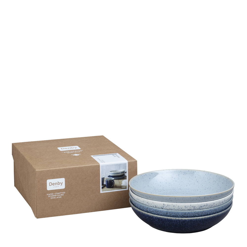 Studio Pastaskål 4-pack Blå